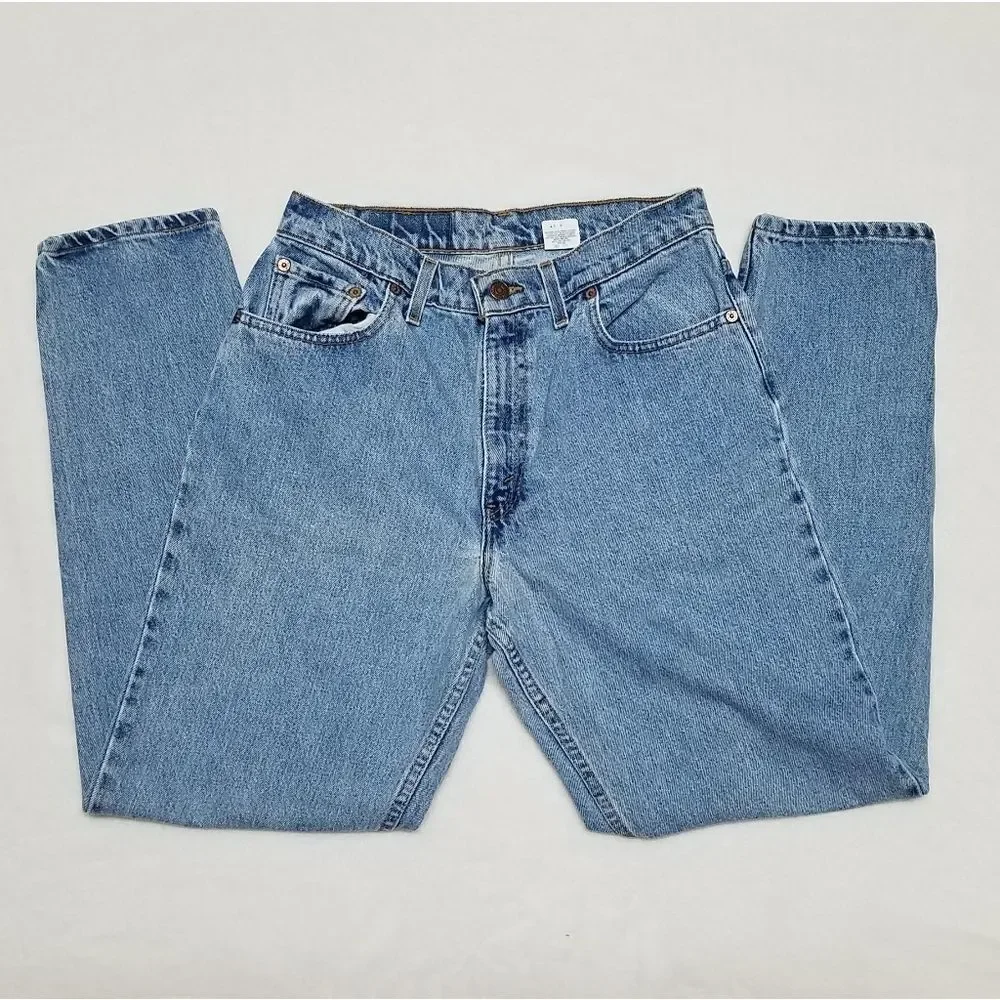 VINTAGE 1998 Levi's Relaxed Fit Tapered Leg Stone Wash High Rise Mom Jeans